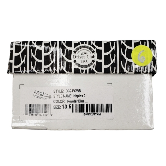 Driver Club USA | NIB Naples 2 Powder Blue Leather Preppy Loafers Girl's 13.5 - Picture 3 of 15